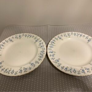Royal Albert Memory Lane Salad Plates - Set of 2 - Bone China Made in England